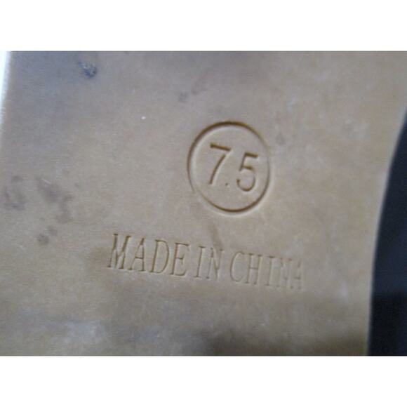 Steven Madden Brown Studded Leather Ankle Strap Sandals Women 7.5 - Picture 8 of 9